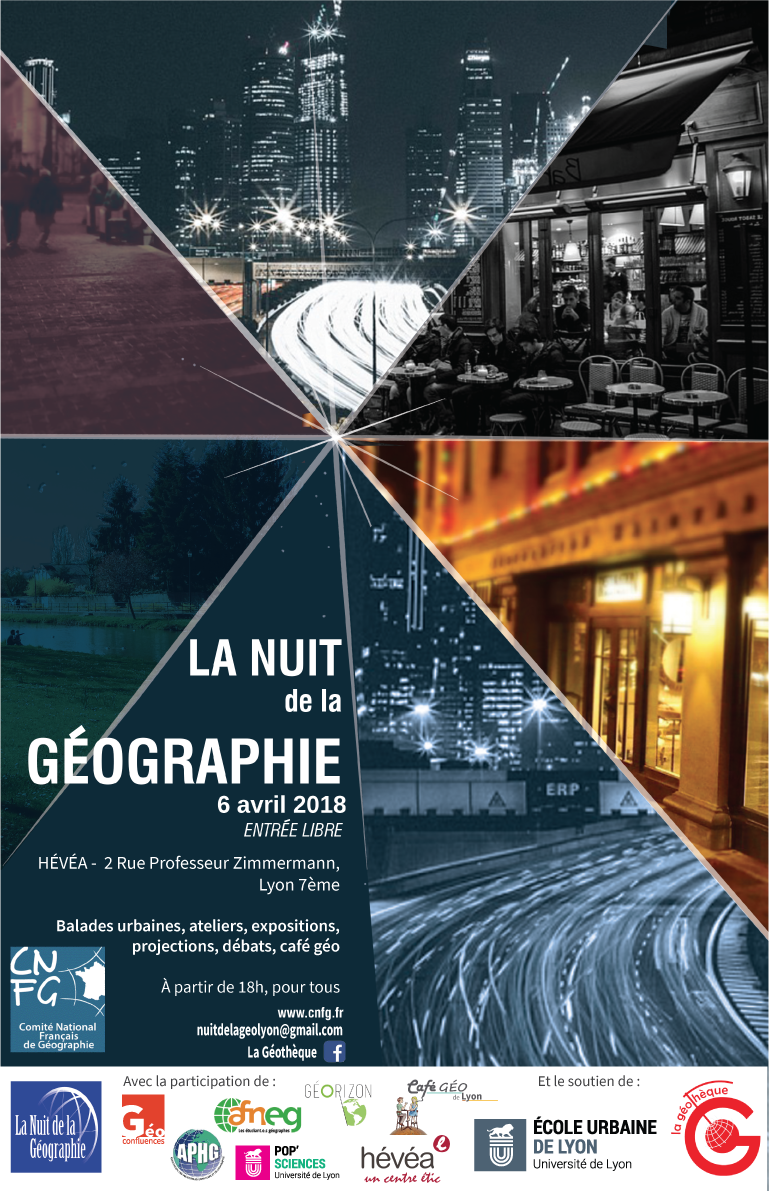 6 avril 2018 : la Nuit de la géographie 2e édition