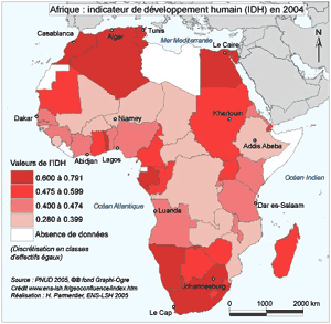 L Afrique en cartes et données Géoconfluences