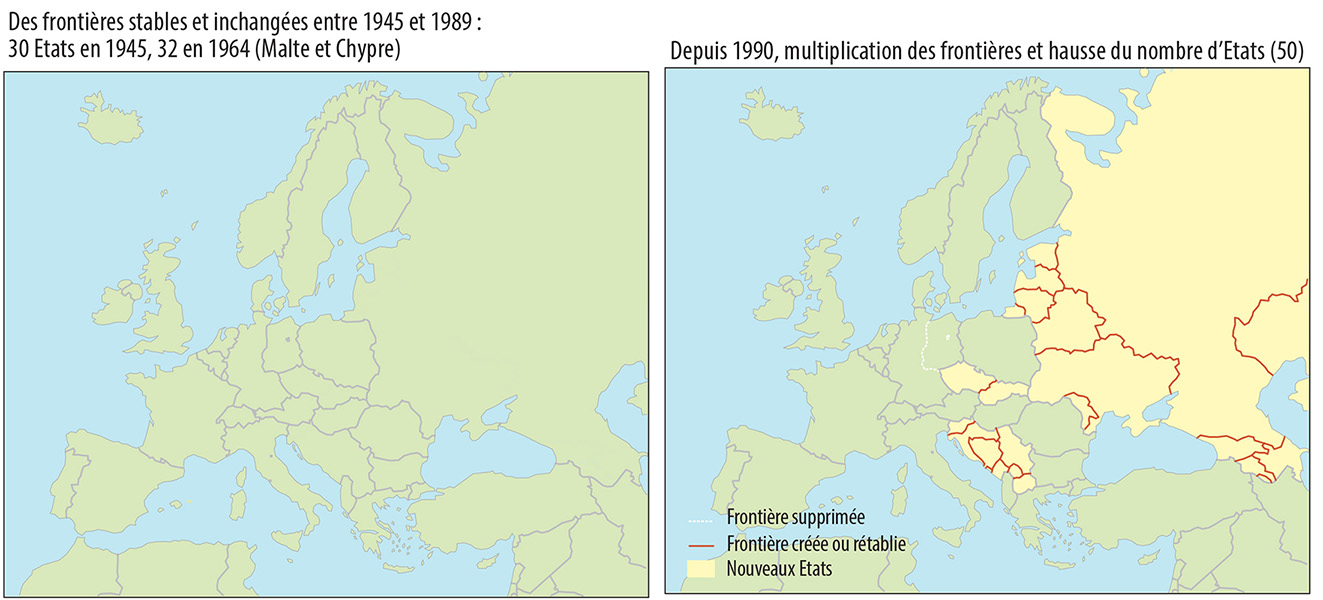 Pascal Orcier — Carte : changement de frontières en Europe