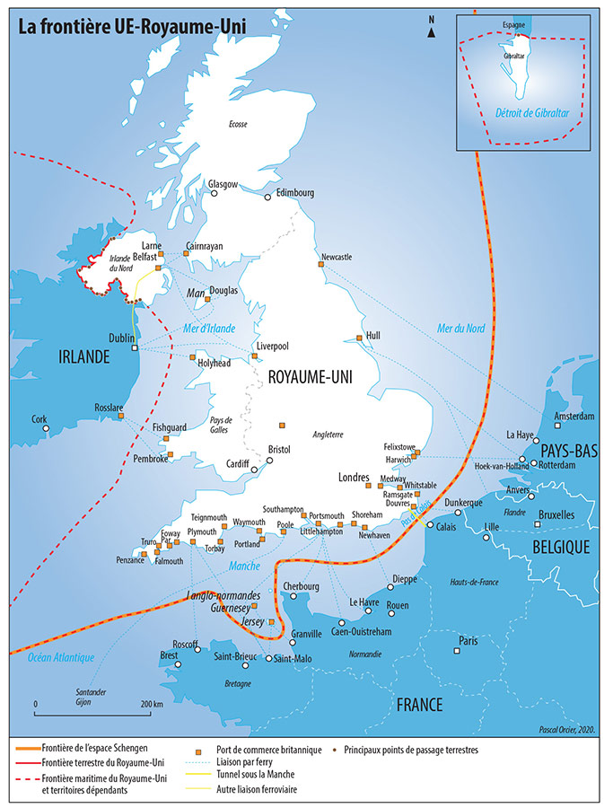 Pascal Orcier — carte frontière UE Royaume Uni