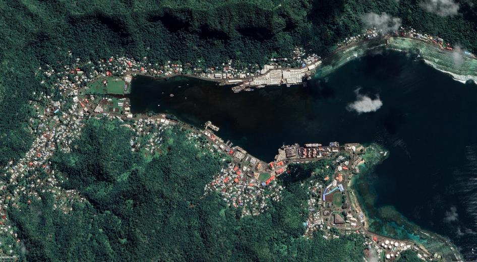 vue satellite de Pago Pago 