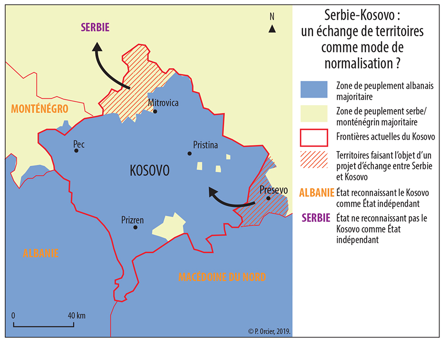 Pascal Orcier — échange de territoires au Kosovo