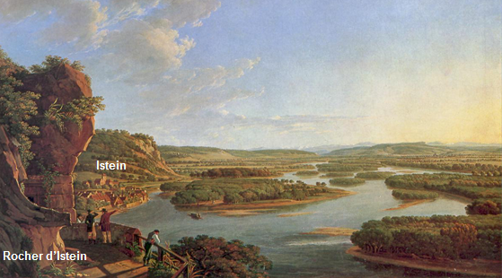 Birmann tableau le Rhin vu depuis le rocher d'Ipstein