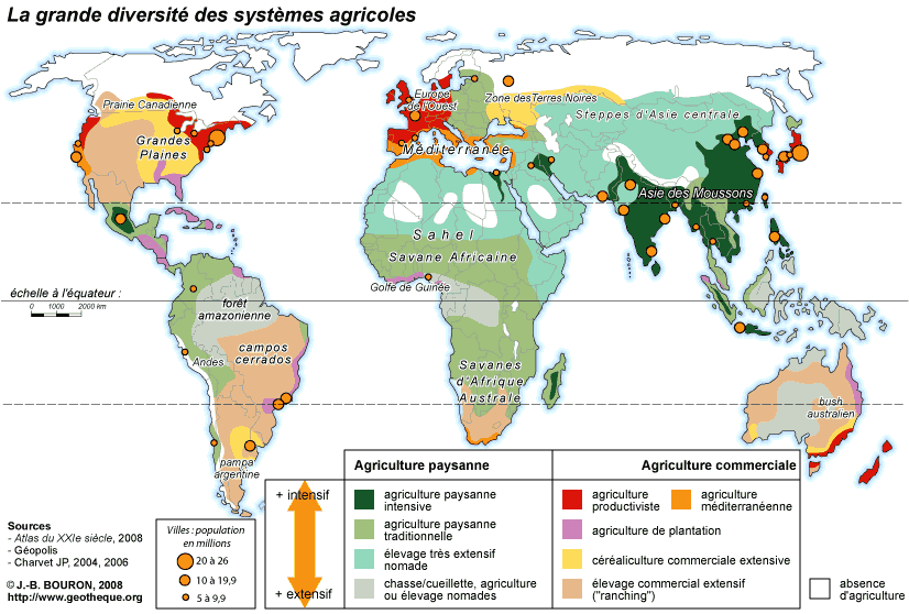 carte diversité des systèmes agricoles 2008