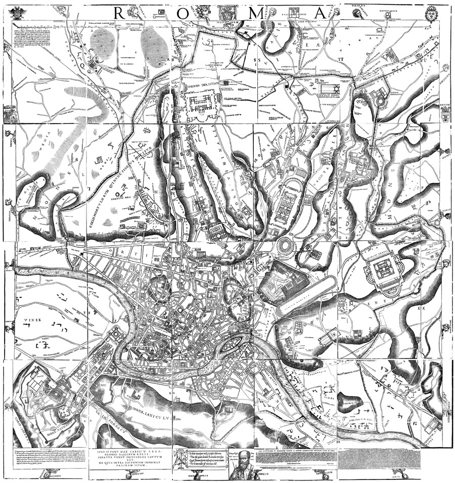 Leonardo Bufalini — plan de Rome 1551