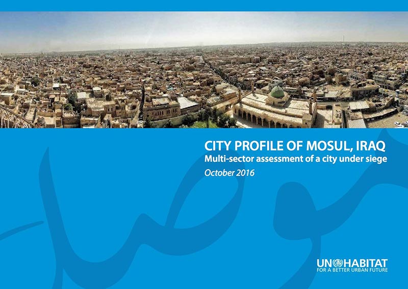 Couverture du rapport de 2016 sur Mossoul, ONU-Habitat