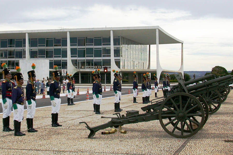 Le Planalto, le palais présidentiel. Cliché H. Théry