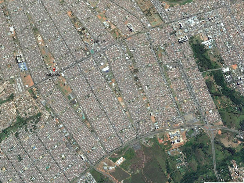 Ceilândia. Google Earth, 2017.