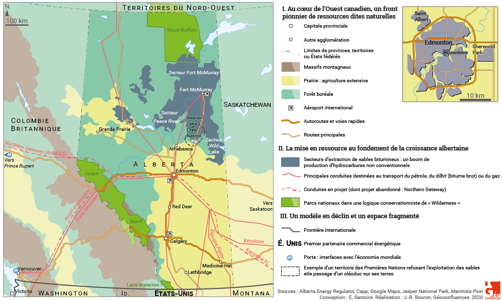 Emmanuelle Santoire — Alberta Edmonton gaz de schiste parcs nationaux autoroutes oléoducs