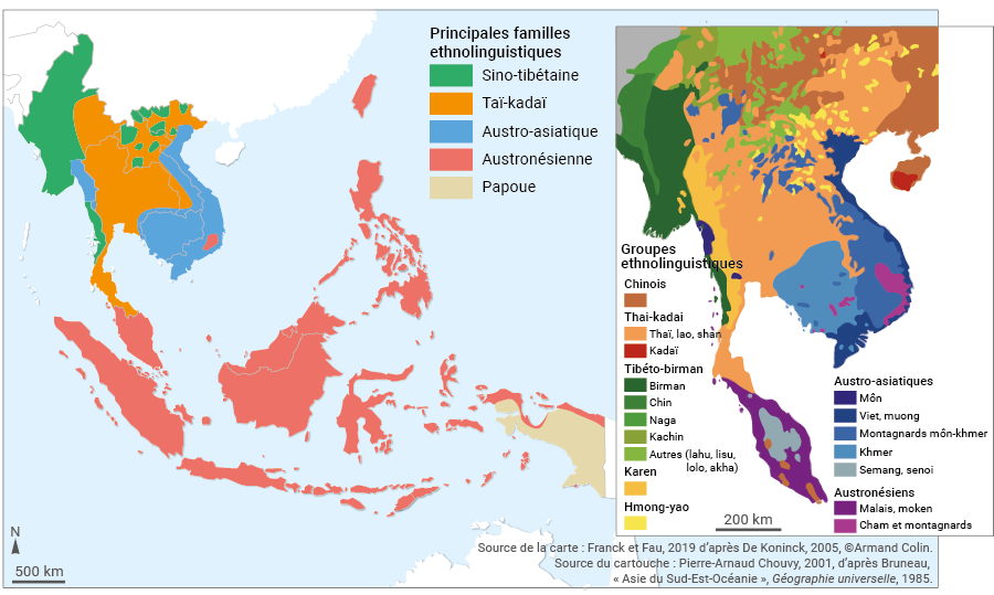 langues et familles ethnolinguistiques