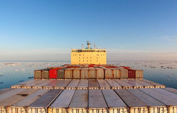 . Le Venta, Porte Conteneur de Maersk, qui a transité dans le PNE à l’été 2018 