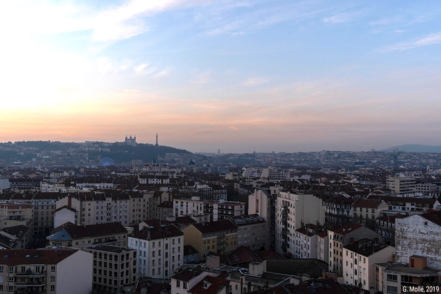 Geoffrey Mollé — photographie vue de Lyon depuis le 17e étage