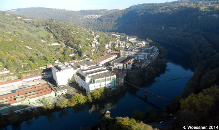 Raymond Woessner — usine Rhodia et boucle du Doubs à Besançon
