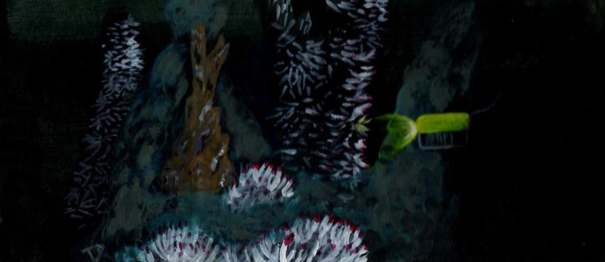 Tiphaine Deheul — illustration paysage sous-marin 2017