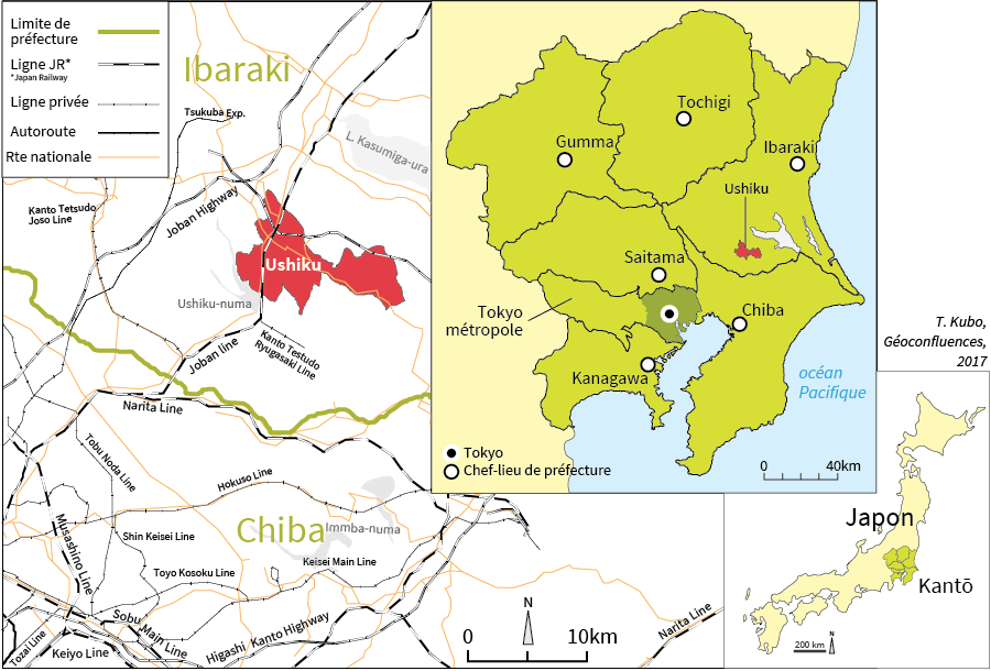 Tomoko Kubo — carte de localisation d'Ushiku