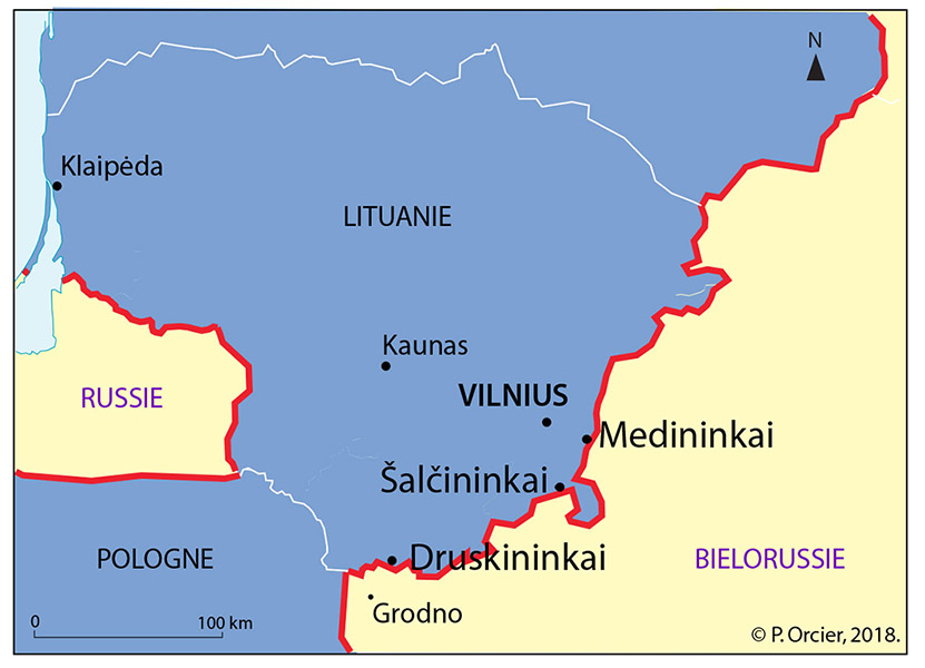 Pascal Orcier — Carte frontière Lituanie Bielorussie