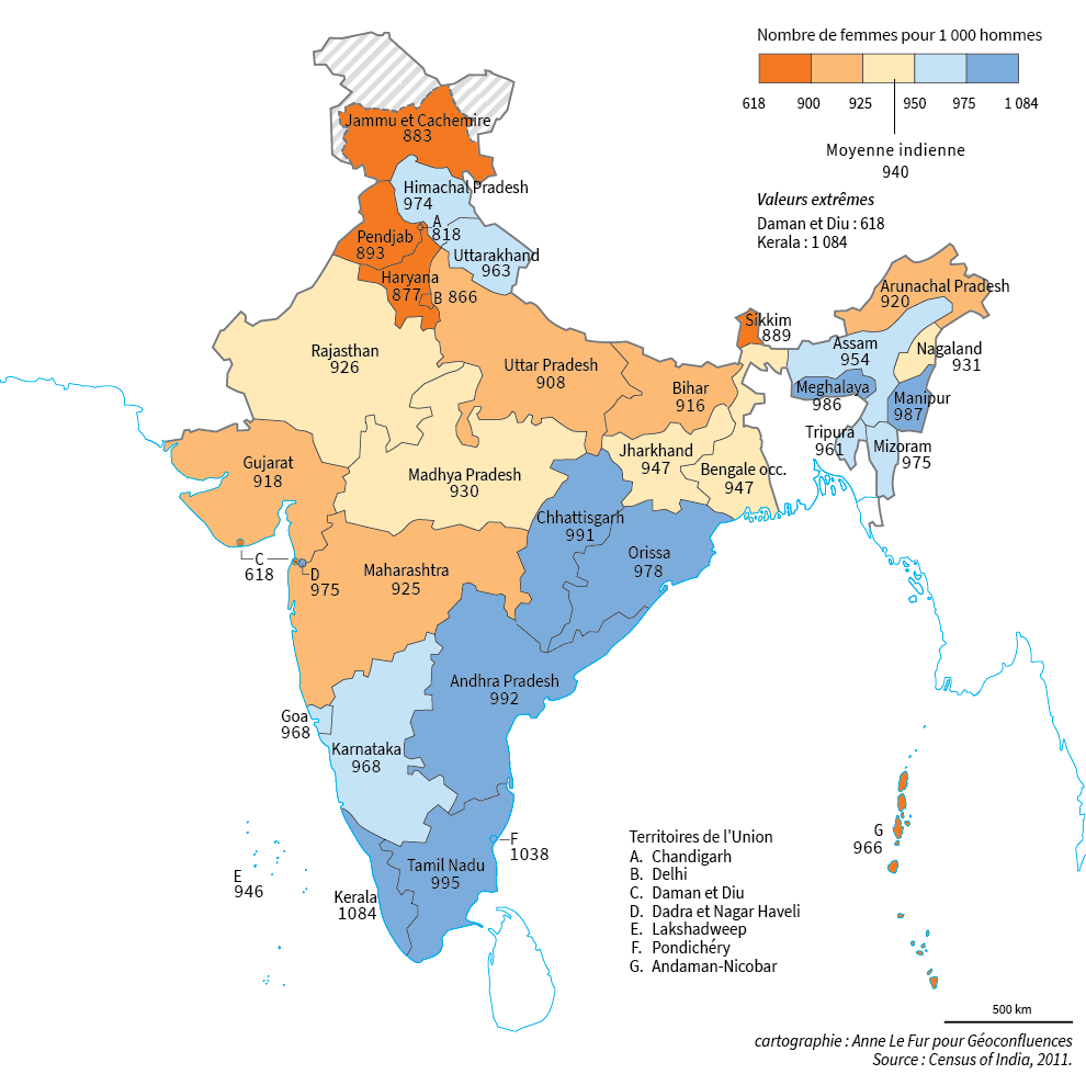 Les Inégalités De Genre En Inde — Géoconfluences