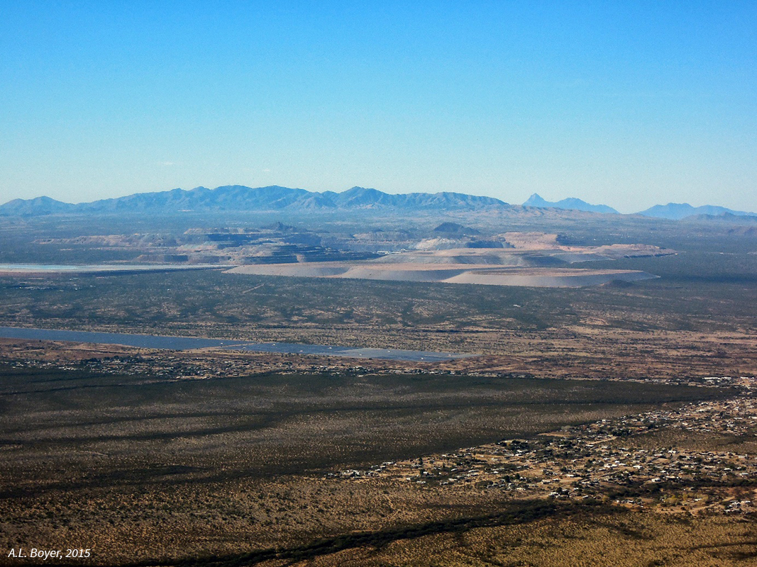 photographie aérienne - retirement gated community mines à ciel ouvert Arizona