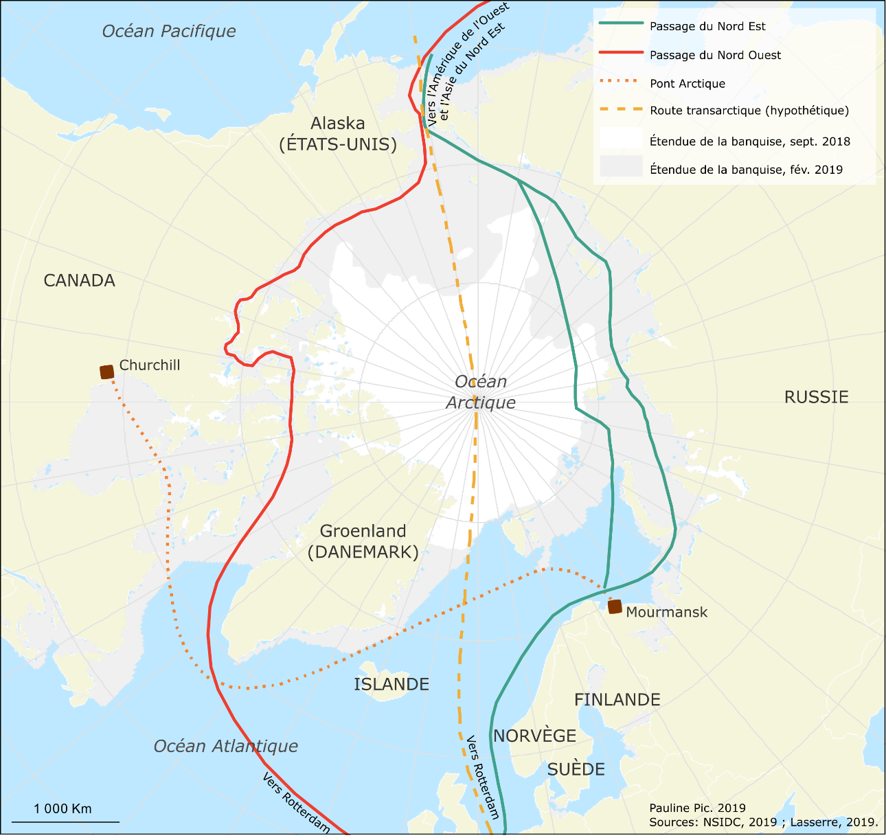 Routes maritimes arctiques