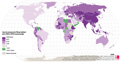 carte du PIB par habitant 2023