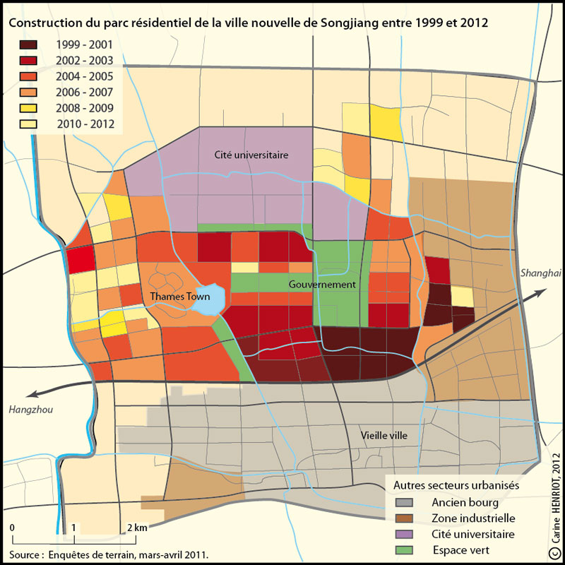 Métropolisation Chinoise Et Villes Nouvelles Lexemple De Laménagement Polycentrique De 4947