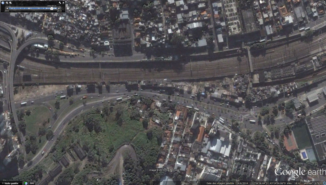 La favela de Vila do Metrô en juin 2014