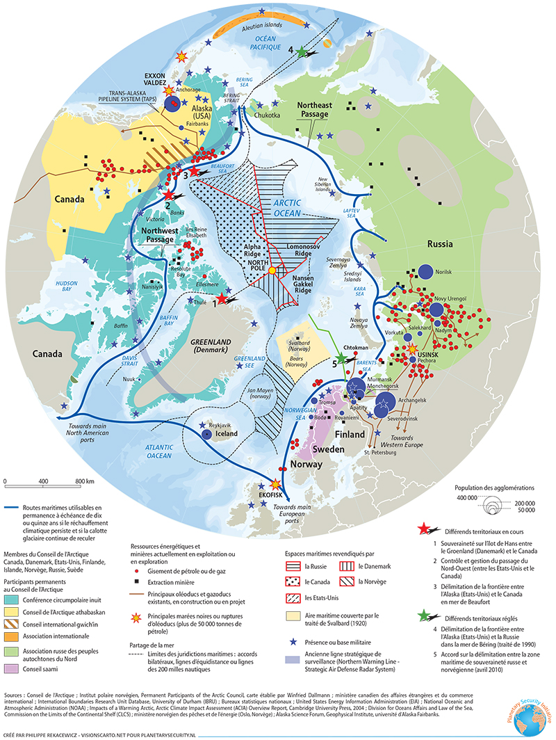Arctique carte synthèse Rekacewicz