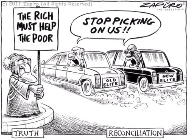 vérité et réconciliation Zapiro caricature