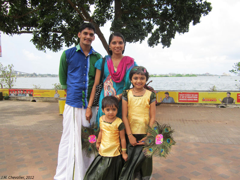 Promenade du dimanche en famille à Cochin (Kérala)