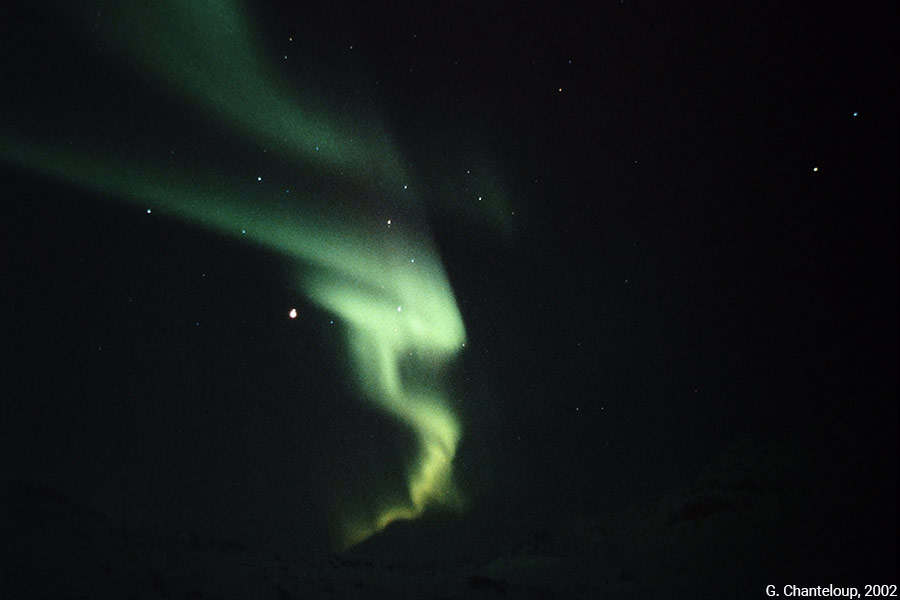 aurores boréales — Gilles Chanteloup, 2002, Nunavut.