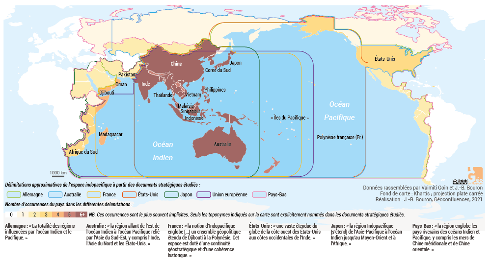 carte espace indopacifique géopolitique