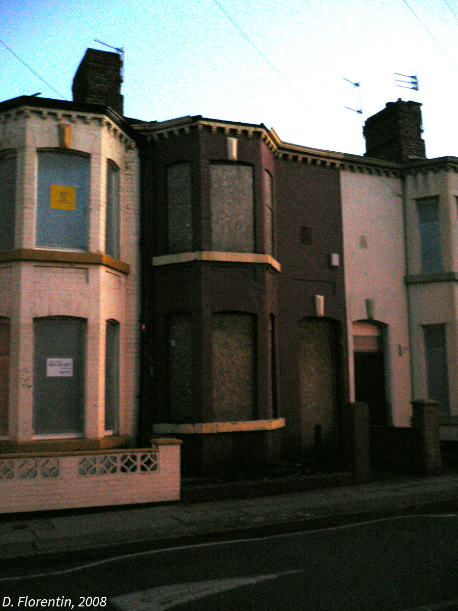 photographie Liverpool maisons murées