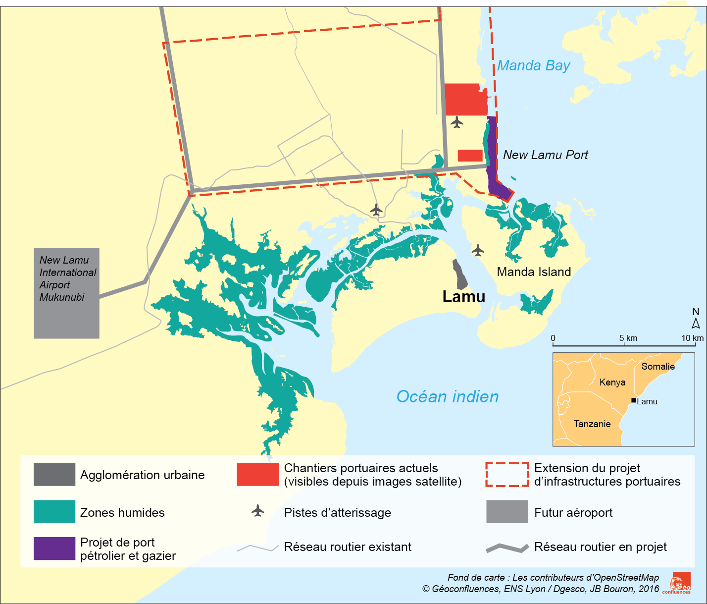 Lamu : un projet portuaire de grande envergure à l'origine de conflits environnementaux (Kenya)