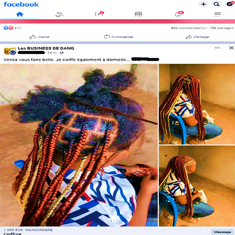 Vente sur Facebook au Cameroun
