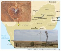 La centrale solaire Khi Solar One et le parc éolien West Coast One, Afrique du Sud