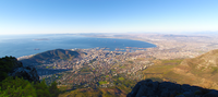La ville du Cap depuis Table Mountain (Afrique du Sud)