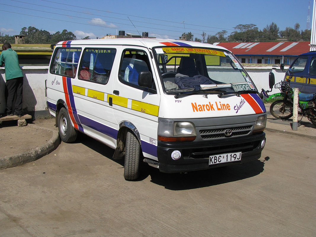 Un matatu, minibus collectif privé (Nairobi)