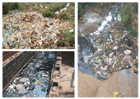 Pollution des cours d’eau encombrés par les déchets solides à Yaoundé (Cameroun)