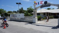 Mairie de Tiputa, atoll de Rangiroa, jour d'élection présidentielle, Polynésie française