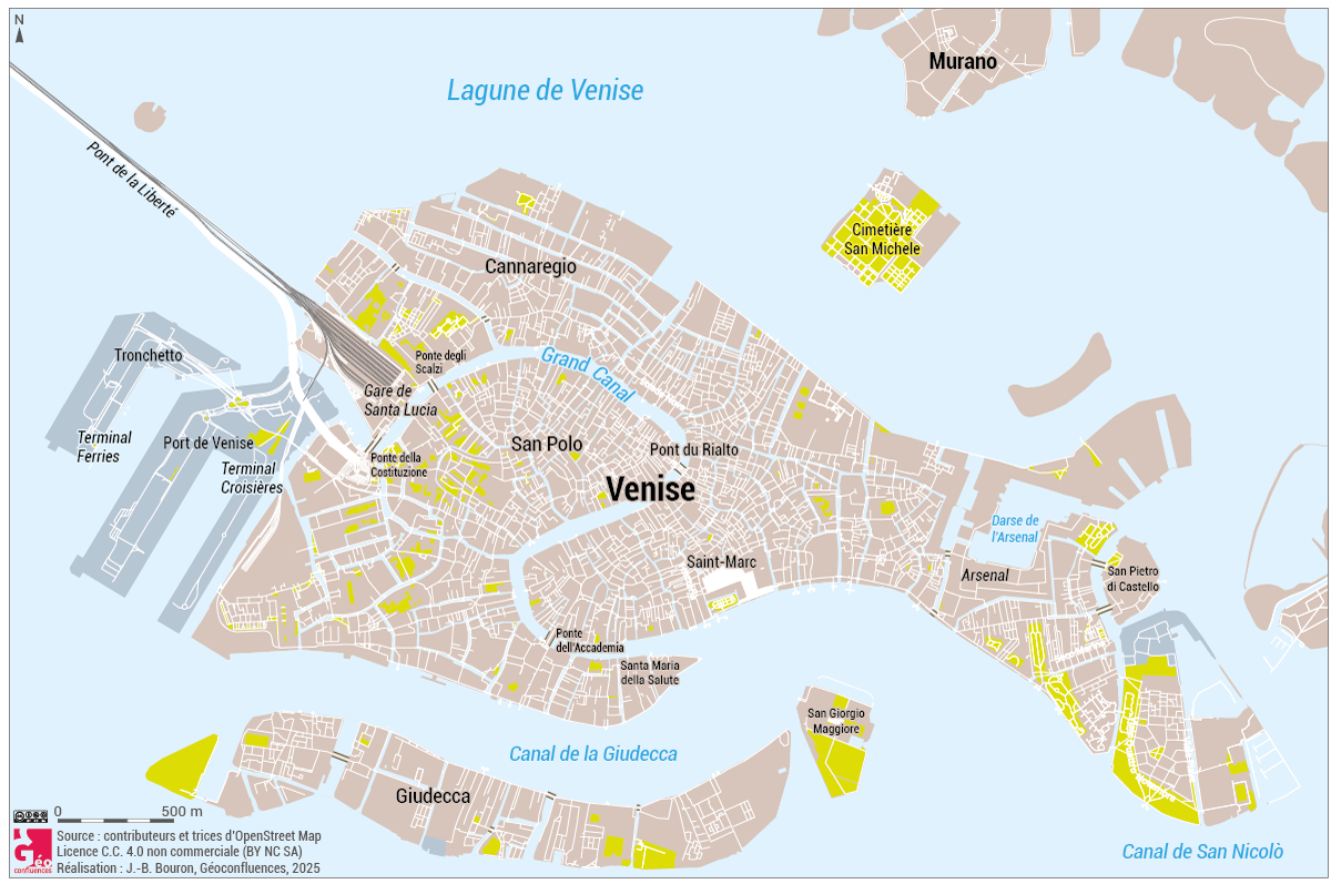 Le centre historique de Venise