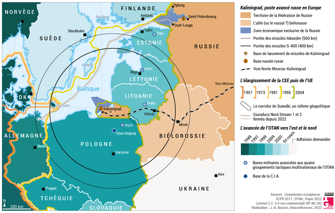 L’enclave de Kaliningrad dans son environnement géopolitique régional
