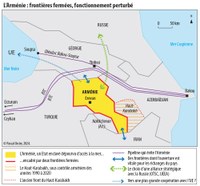 Arménie, frontières et voisinage