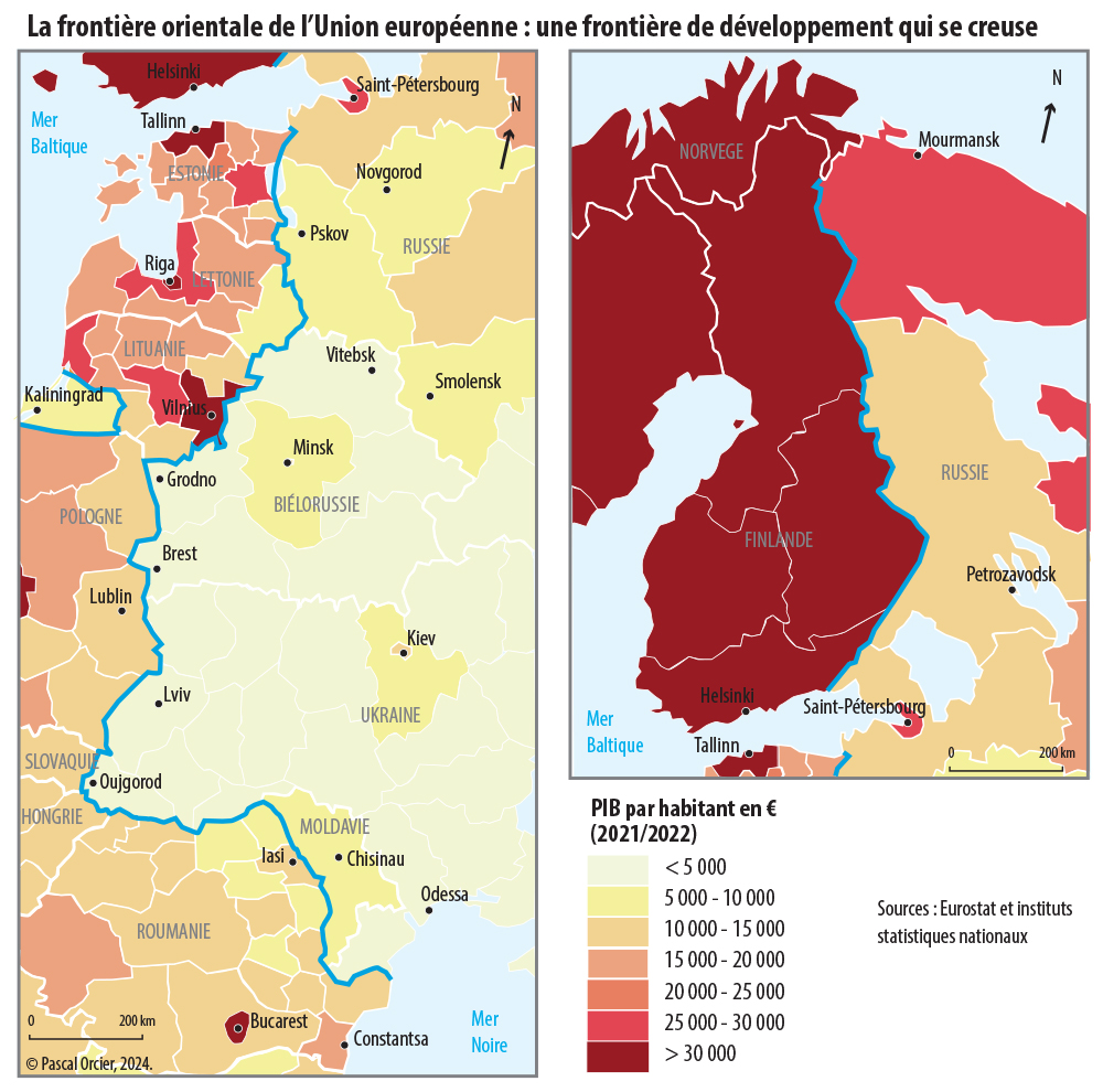 La frontière orientale de l'Union européenne : écarts de développement