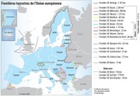 Quelques segments des frontières externes de l'Union européenne