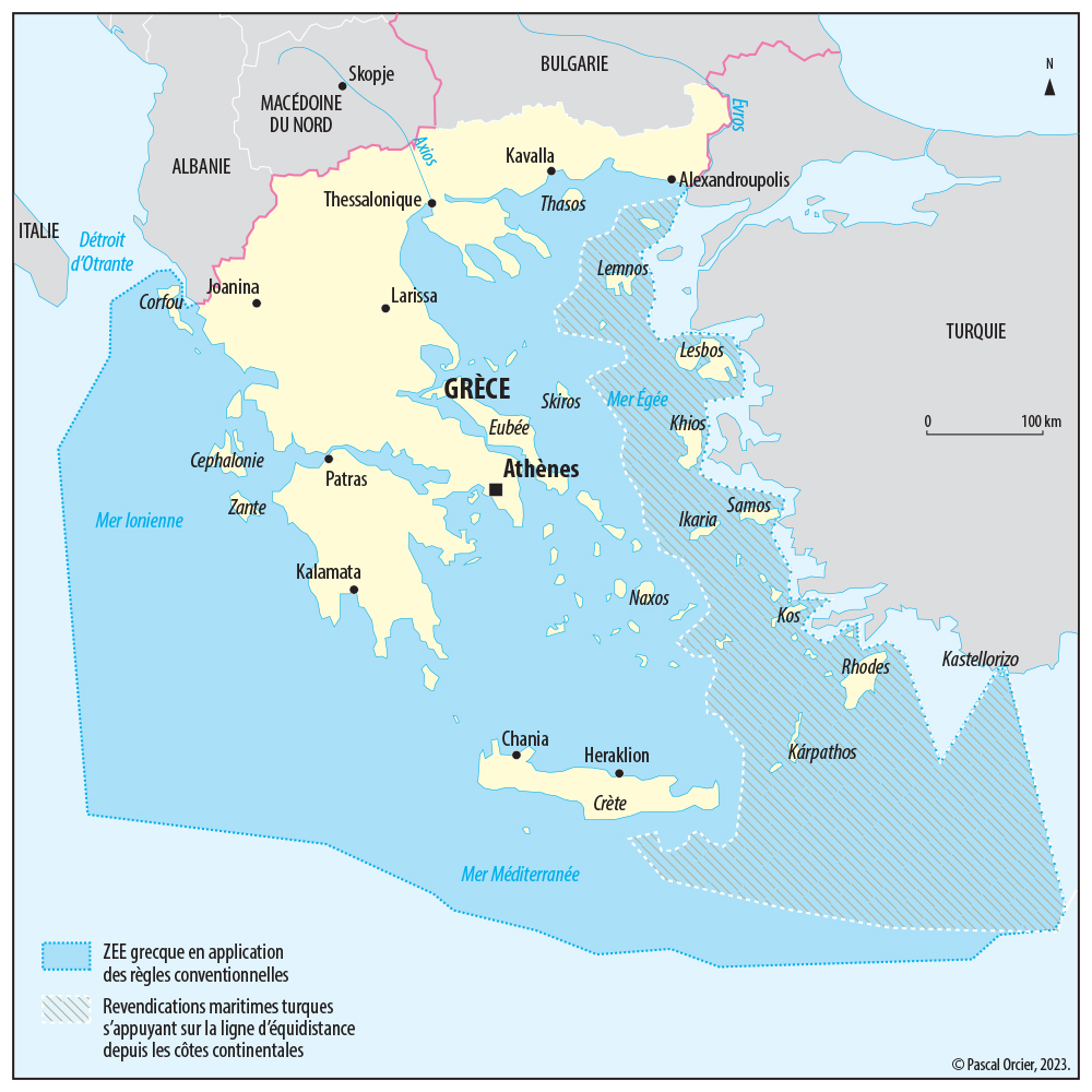 frontières grèce mer égée