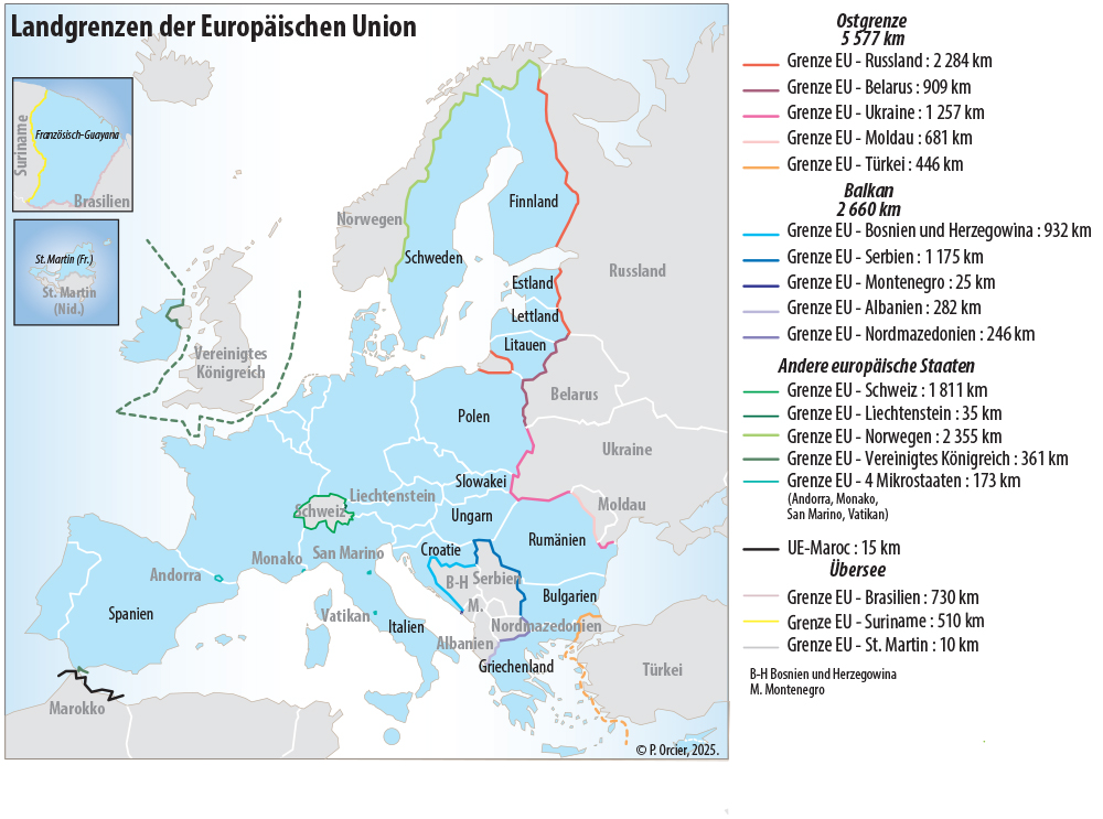 Pascal Orcier — Landgrenzen der Europäischen Union