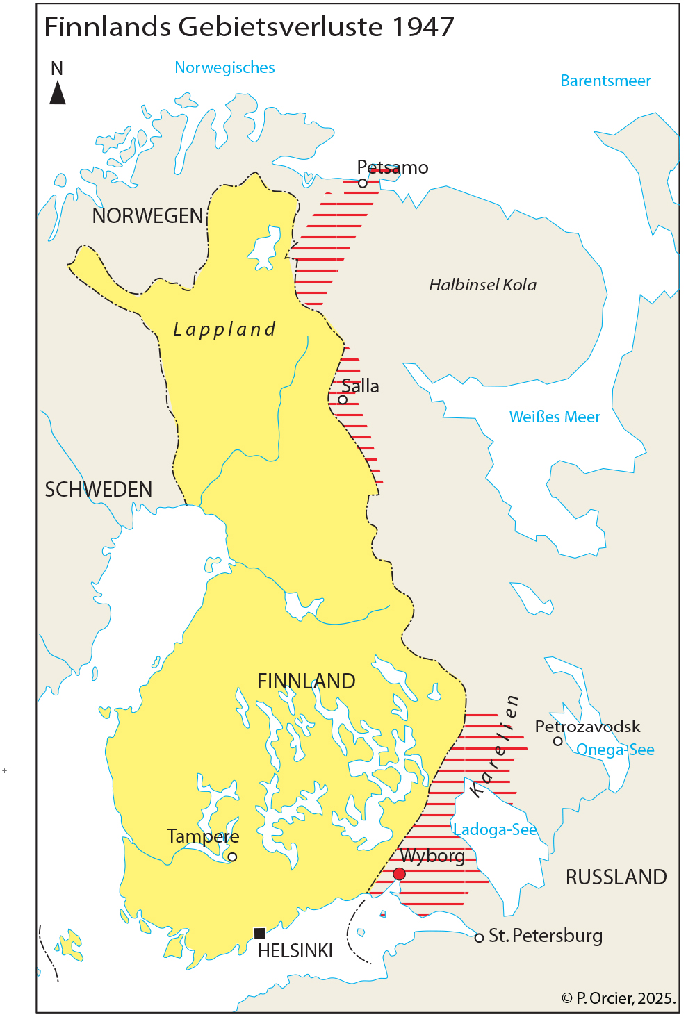 Pascal Orcier — carte territoires perdus de la Finlande
