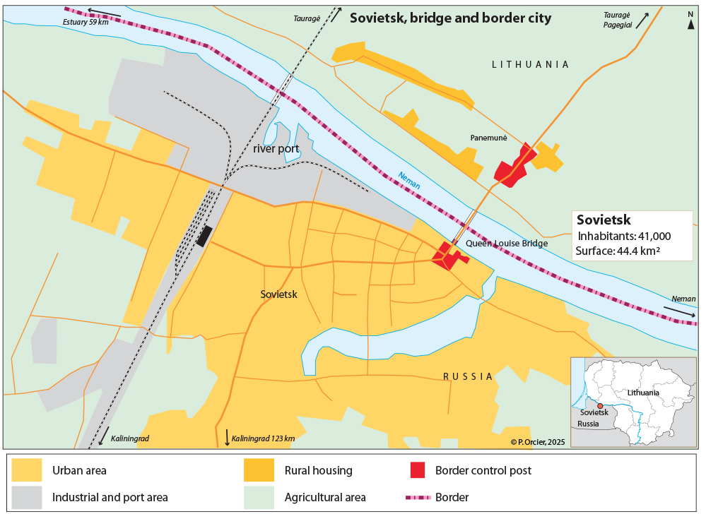 Sovietsk, ville frontalière entre Lituanie et Russie Pascal Orcier — carte Sovietsk