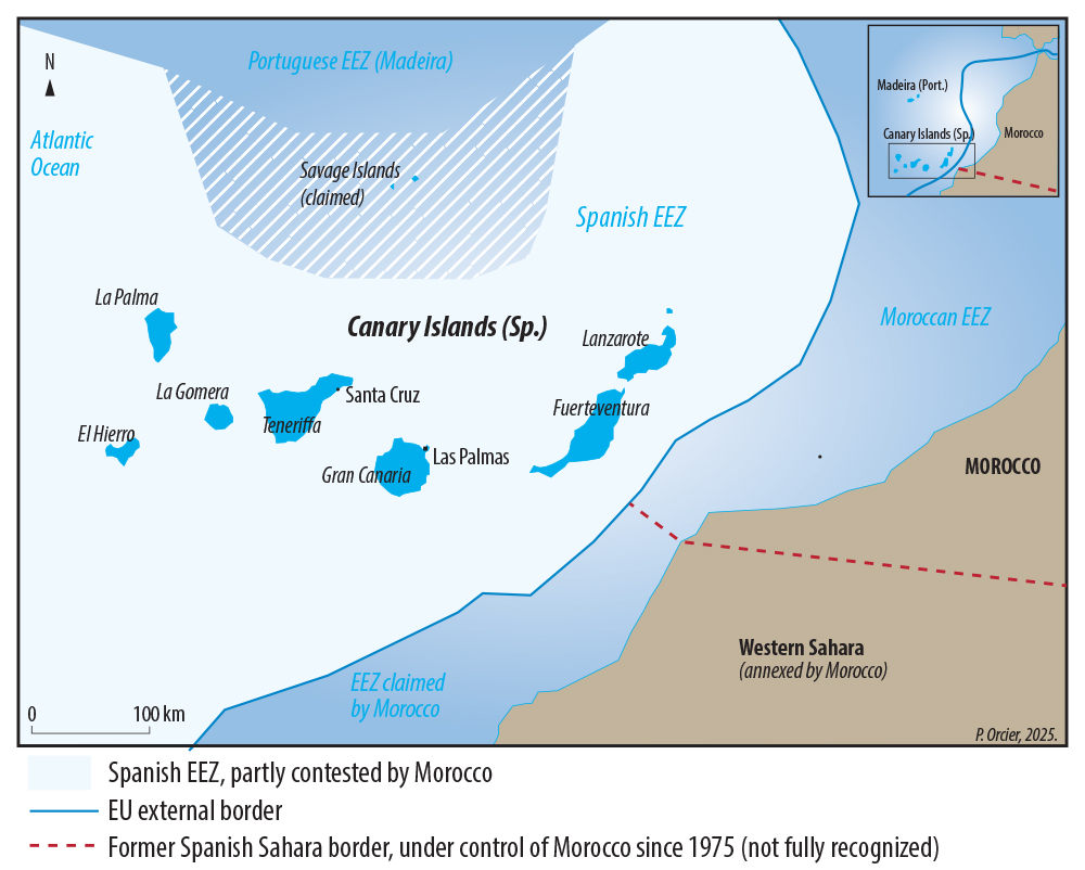 canaries Pascal Orcier — Carte frontières Canaries