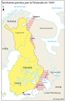 Les pertes territoriales de la Finlande en 1947